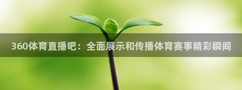 360体育直播吧：全面展示和传播体育赛事精彩瞬间